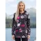 Damen-Sweatshirt ALTISPORT GITA SCHWARZ/ROSA