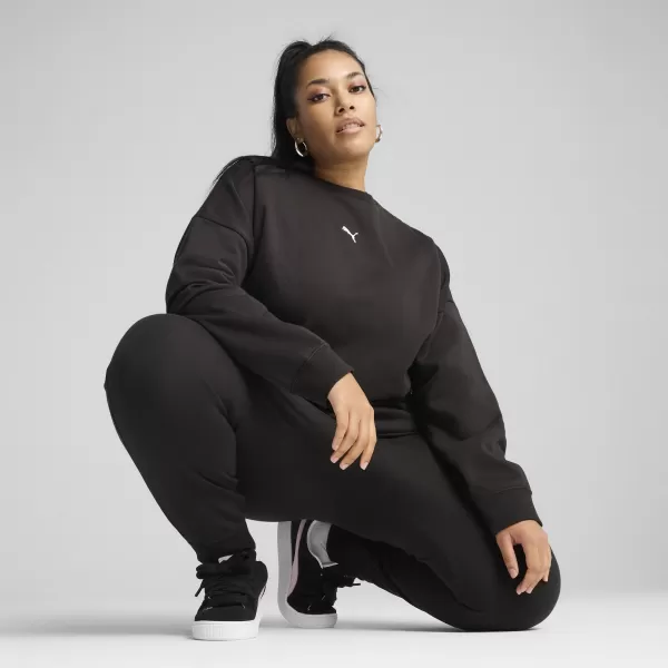  Damen Sweatshirt PUMA ESS OVERSIZED CREW FL 68540001 PUMA SCHWARZ 