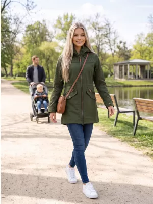 Frauen -Softshelljacke für Frauen ALTISPORT GEMEE KHAKI