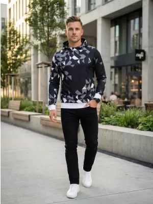 Hochwertiges Funktions-Sweatshirt für Herren ALTISPORT VOJ/ALM108MI01 SCHWARZ