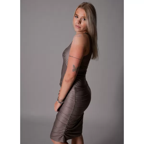  Premium-Kleid für Damen ALTISPORT VOJ/ALW047SAT03 HELLBRAUN 