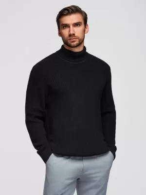 Herrenpullover OMBRE OM-SWTN-0162 SCHWARZ
