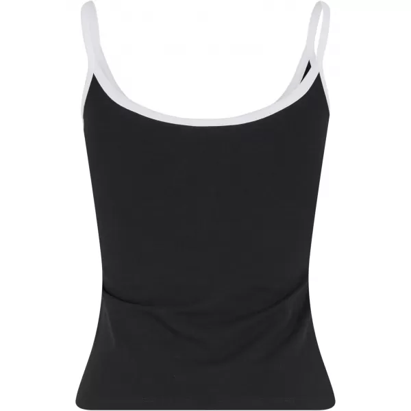  Damen-Tanktop URBAN CLASSICS TB7485A SCHWARZ/WEIß/WEIß/SCHWARZ 