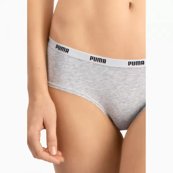  Höschen PUMA WOMEN HIPSTER 2P PACK 90785205 GRAU/GRAU 