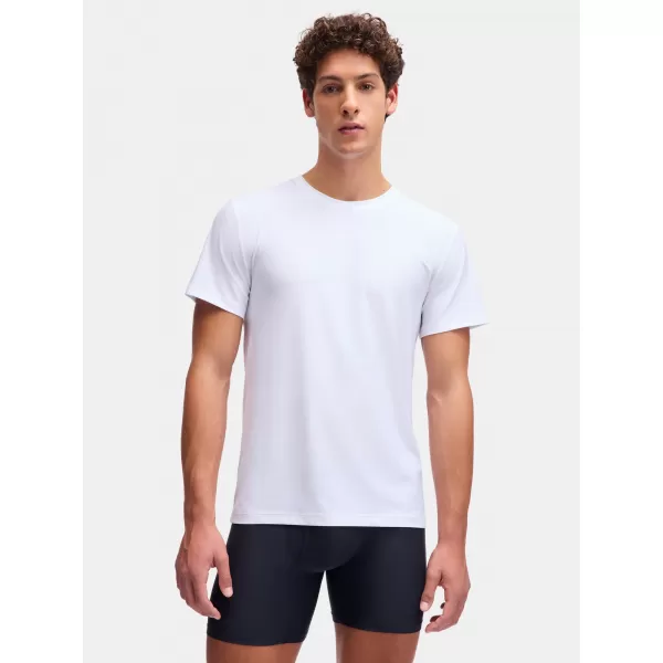  Herren-T-Shirt UNDER ARMOUR M UA PERF TECH MESH CREW NECK-2PK 6007625-100 WEIß 