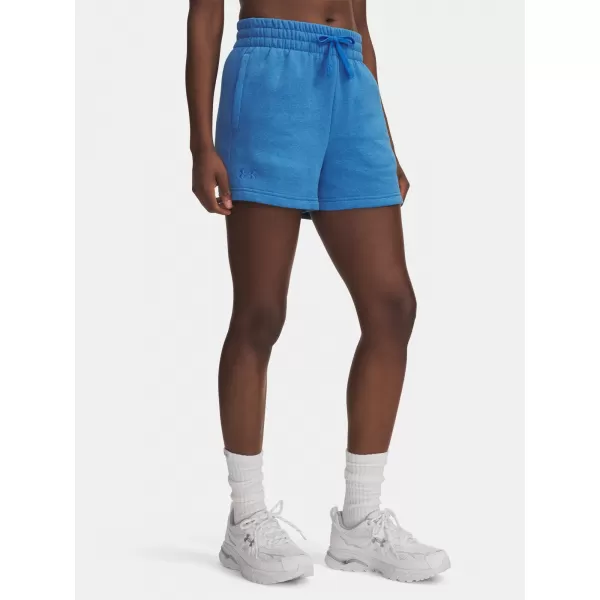  Damen-Shorts UNDER ARMOUR RIVAL FLEECE SHORT 1382723-402 BLAU 