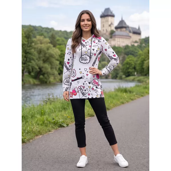  Damen-Sweatshirt ALTISPORT GITA WEIß 