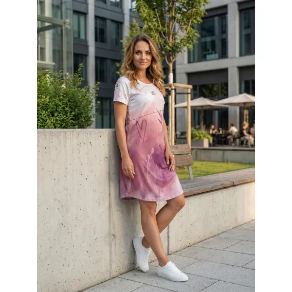  Erweitertes Premium-T-Shirt für Damen ALTISPORT VOJ/ALW083SAT02 WEIß ROSA 