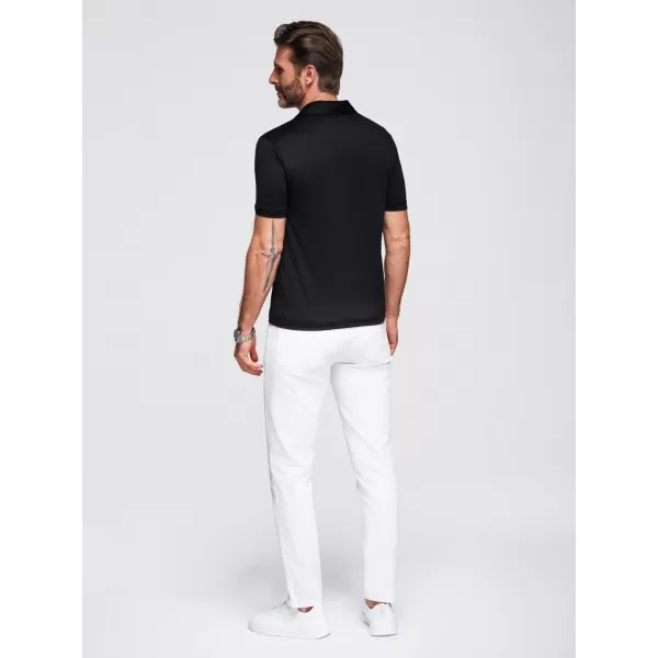 Herren t -Shirt mit einem Kragen OMBRE OM-POSS-0150 SCHWARZ 