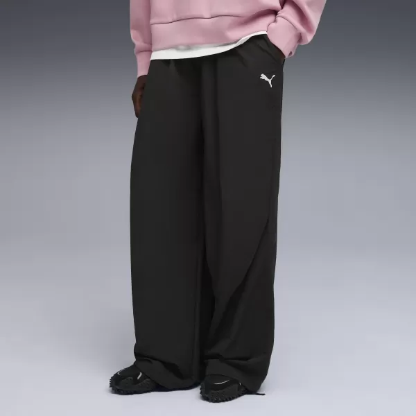  Hose PUMA WARDROBE ESS OVERSIZED PARACHUTE PANTS WV OP 63206801 PUMA SCHWARZ 