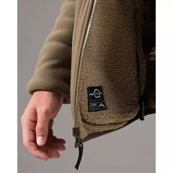  Fleece-Sweatshirt PENTAGON IANOS SHERPA 2 K09057 RAL7013/SCHWARZ 