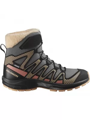 Kinderschuhe SALOMON XA PRO V8 WINTER WATERPROOF J ZINN/SCHWARZ/PFIRSICHFLAUM