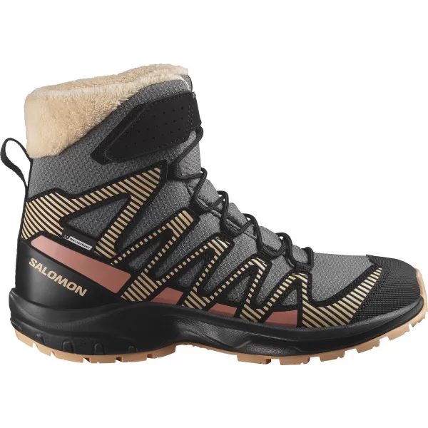  Kinderschuhe SALOMON XA PRO V8 WINTER WATERPROOF J ZINN/SCHWARZ/PFIRSICHFLAUM 