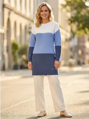 Damenpullover KIXMI VIENNA BLAU