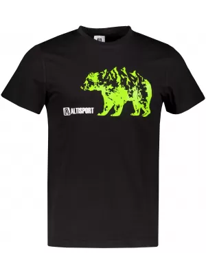 Herren t -Shirt mit kurzen Ärmeln ALTISPORT ALM193129 SCHWARZ -GREEN