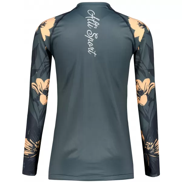  Frauen funktionales t -Shirt mit langen Ärmeln Premium ALTISPORT VOJ/ALW115TR03 DUNKELGRAU 
