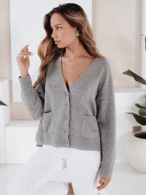 Damen Cardigan DSTREET MY2509 DUNKELGRAU