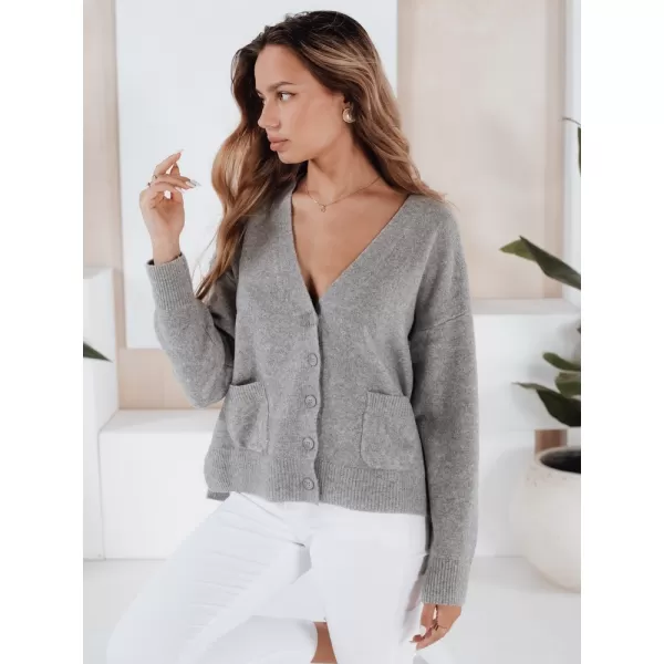  Damen Cardigan DSTREET MY2509 DUNKELGRAU 