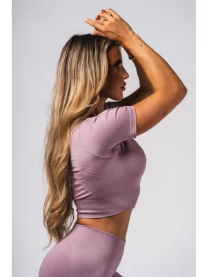 Formendes nahtloses Crop-Top FLOW SEAMLESS 499 PINK Nebbia