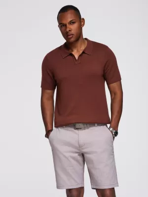 Herren t -Shirt OMBRE OM-POSS-0159 DUNKELBRAUN