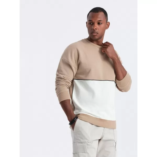  Herren-Sweatshirt OMBRE B1673 BEIGE 