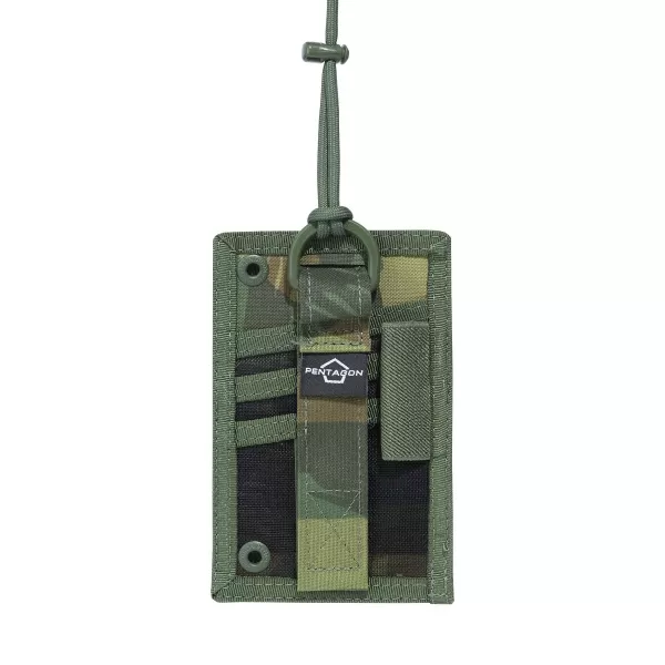  Gehäuse PENTAGON ID CARD HOLDER POUCH CAMO K17096 GRAUES TARNMUSTER 