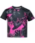 Funktionaler t -Shirt -Prämie von Kindern ALTISPORT VOJ/ALK076TR01 SCHWARZ/FLUO PINK