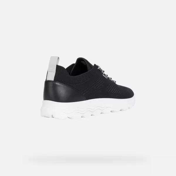  Herren-Sneaker GEOX SPHERICA G002565 SCHWARZ 