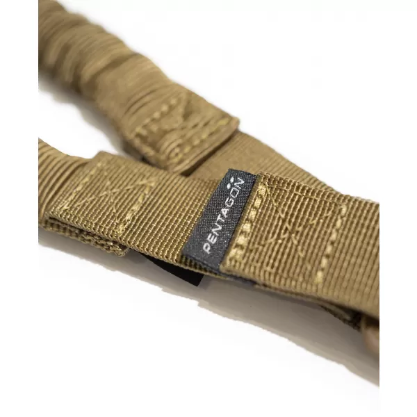  Taktischer Riemen PENTAGON AMMA 2.0 RIFFLE SINGLE SLING K17074 BRAUNGRAU 