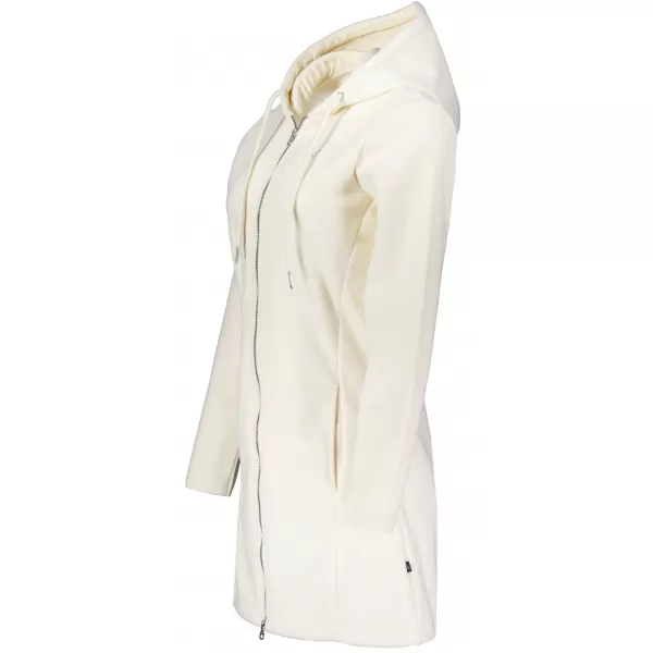  Premium-Fleece-Sweatshirt für Damen ALTISPORT LIALA BÍLÁ/KRÉMOVÁ WEIß 