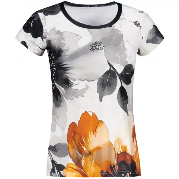  Frauen Freizeit t -Shirt Premium ALTISPORT VOJ/ALW117TR06 SCHWARZ/ORANGE 