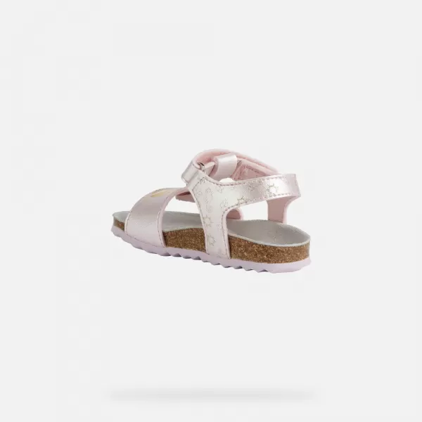  Sandalen für Mädchen GEOX CHALKI HELLROSA 