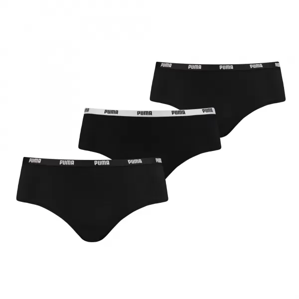  Höschen PUMA HIPSTER 3P PACK 90759202 SCHWARZ 