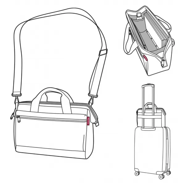  Tasche REISENTHEL ALLROUNDER S POCKET FISCHGRÄTENMUSTER DUNKELBLAU 