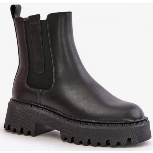  Isolierte Lederschuhe für Damen BIG STAR OO274A386 SCHWARZ Big Star Shoes 