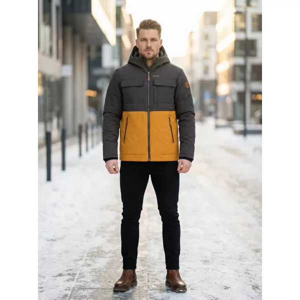  Herren-Winterjacke KIXMI VOLKER SENF 