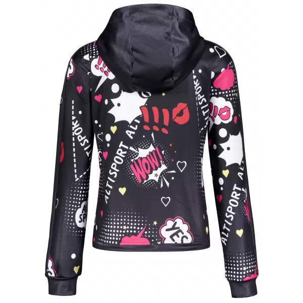 Damen-Sweatshirt ALTISPORT GILL SCHWARZ 