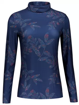 Damen-T-Shirt ALTISPORT GERDA DUNKELBLAU
