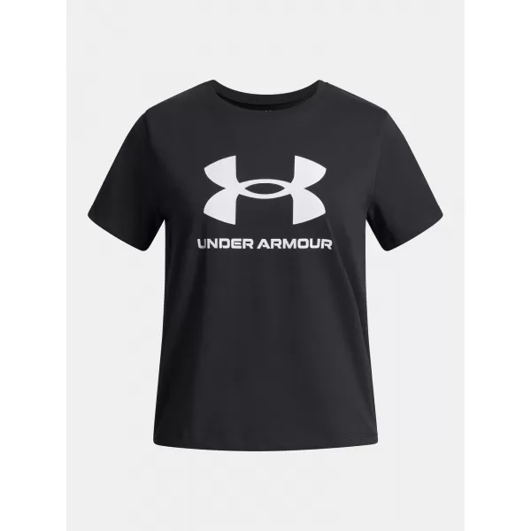  Mädchen-T-Shirt UNDER ARMOUR UA BIG LOGO SS 1389756-001 SCHWARZ 