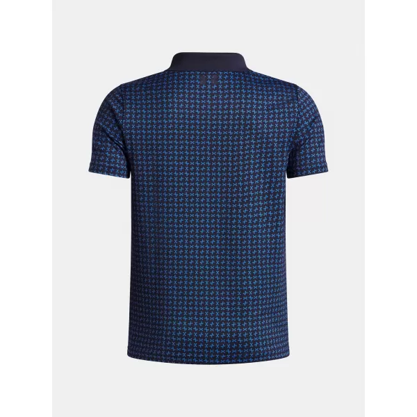  T-Shirt für Jungen UNDER ARMOUR UA MATCHPLAY PRINTED POLO 1377349-411 BLAU 