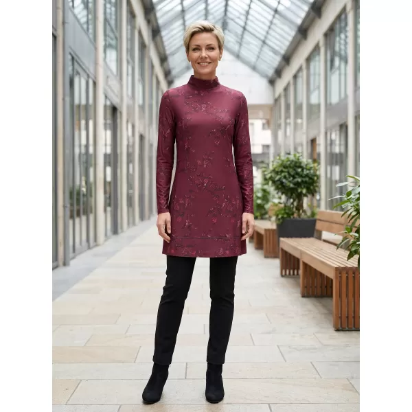  Rollkragenpullover für Damen ALTISPORT GWENITH BURGUND 