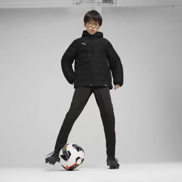  Jacke PUMA TEAMADDITIONS HOODED PADDED JACKET JR 65973803 PUMA BLACK/PUMA SILBER 