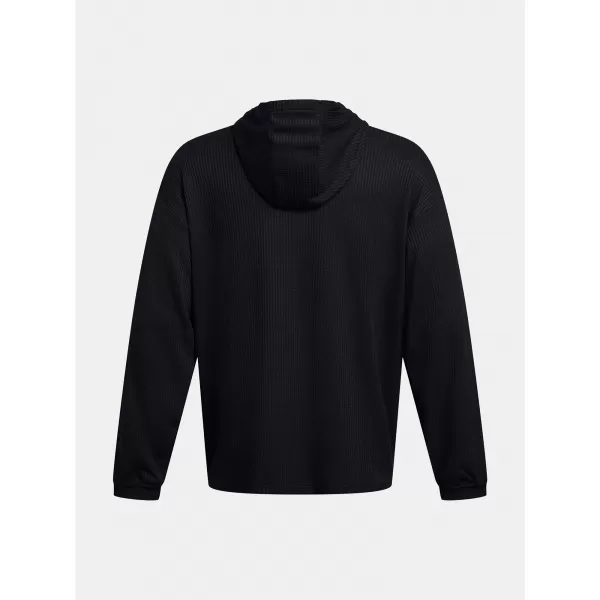  Herren-Sweatshirt UNDER ARMOUR UA RIVAL WAFFLE HOODIE 1383108-001 SCHWARZ 