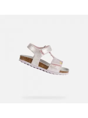 Sandalen für Mädchen GEOX CHALKI HELLROSA