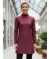Rollkragenpullover für Damen ALTISPORT GWENITH BURGUND