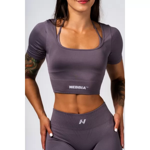  Formendes nahtloses Crop-Top FLOW SEAMLESS 499 DARK GREY Nebbia 