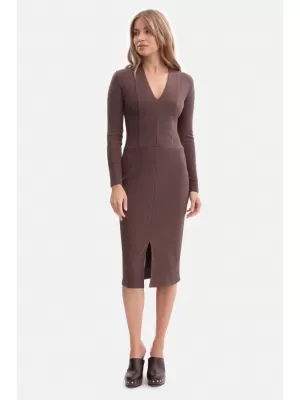 Kleid BEWEAR B307 BRAUN