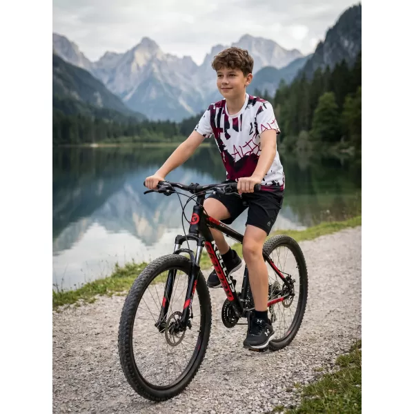  Funktionaler t -Shirt -Prämie von Kindern ALTISPORT VOJ/ALK076TR01 WEIß/WEIN 