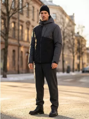 Herren-Winterjacke ALTISPORT GALLUS DUNKELGRAU