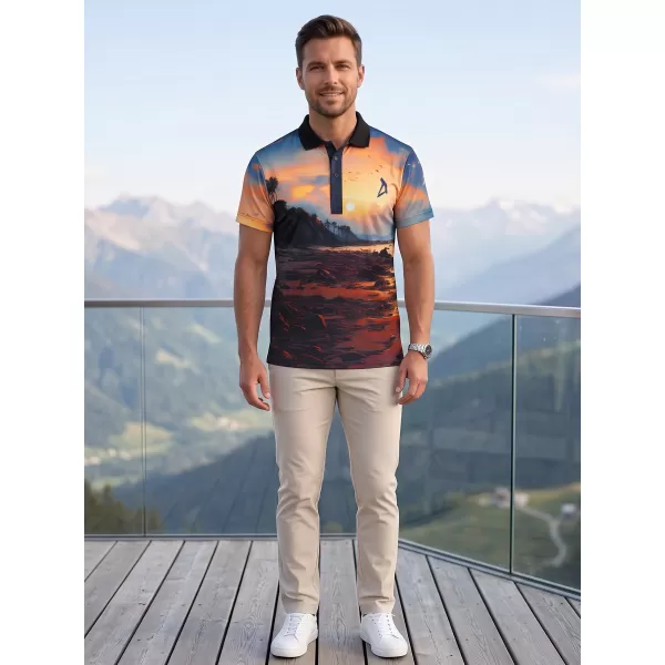  Herren-Funktions-T-Shirt mit Premium-Kragen ALTISPORT VOJ/ALM116TR05 BANK 